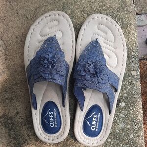 Cliffs by White Mountain Blue Women's Sandals - Cassia